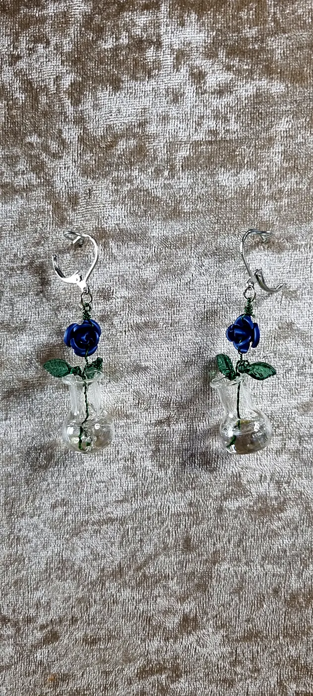Boucles d’oreilles — création des Curiosités d’Opaline