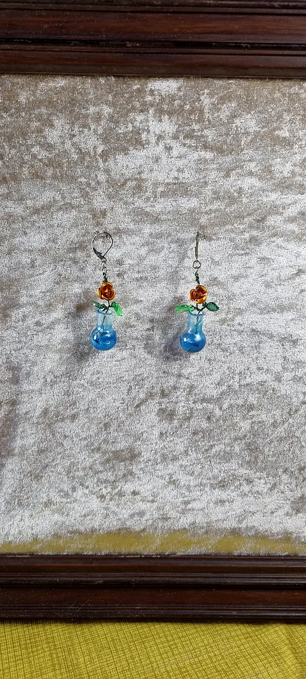 Boucles d’oreilles — création des Curiosités d’Opaline