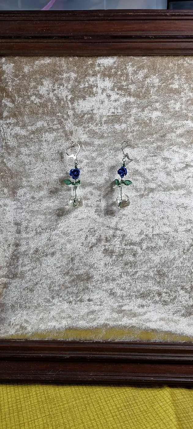 Boucles d’oreilles — création des Curiosités d’Opaline