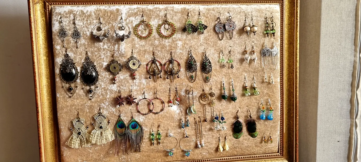 Boucles d’oreilles — création des Curiosités d’Opaline
